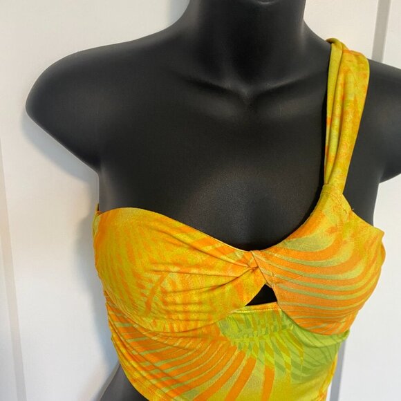 NWOT Bershka Yellow Crop-top Size‎ XS - Picture 4 of 6